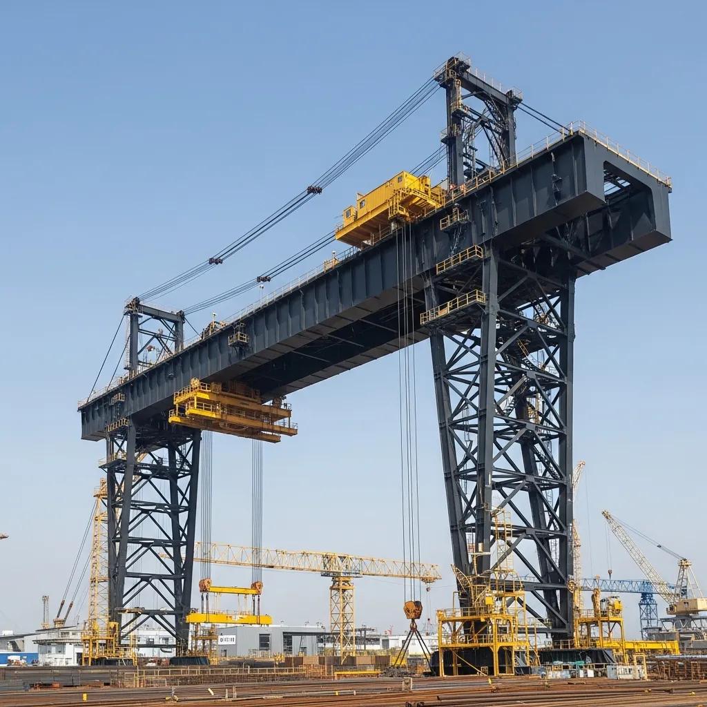 Large industrial structure fabricated from IS 2062 E350 steel